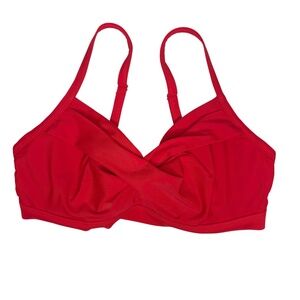 Athleta Twisted Radiant Red Bikini Top